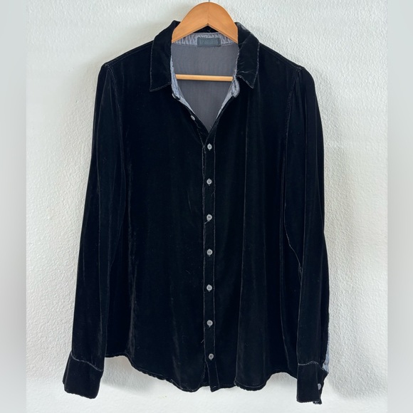 CP Shades Romy Velvet Shirt Small S Black - Picture 2 of 8